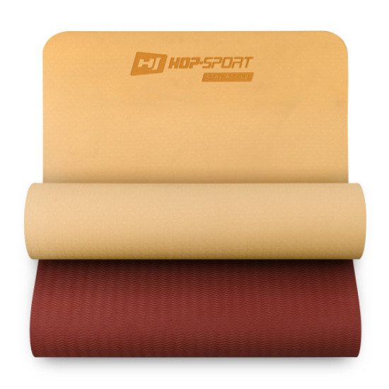 Купить Коврик для фитнеса  Hop-Sport HS-T006GM TPE orange-red в Киеве - фото №1